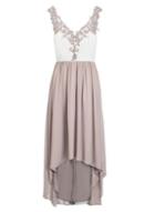 Dorothy Perkins *quiz Chiffon Dip Hem Dress