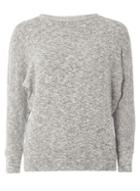 Dorothy Perkins Grey Split Sleeve Jersey Knitted Top