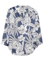 *izabel London Multi Colour Floral Print Dip Back Blouse