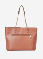 Dorothy Perkins Tobacco Zip Front Shopper Bag