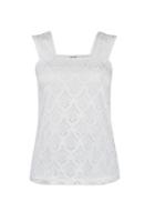 Dorothy Perkins Petite Ivory Lace Square Neck Top