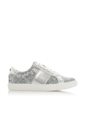 *head Over Heels By Dune Silver 'eleri' Trainers