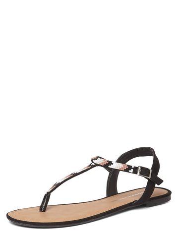 Dorothy Perkins Black 'fire' Gem Sandals