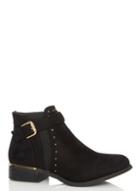 *quiz Black Studded Chelsea Boots