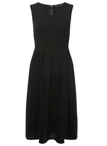 Dorothy Perkins Black Cut Out Tassel Skater Dress