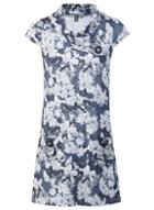 *izabel London Grey Floral Print Knitted Dress