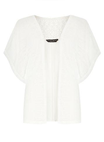 Dorothy Perkins Ivory Crochet Detail Cardigan