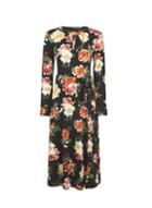 Dorothy Perkins Floral Keyhole Midi Dress
