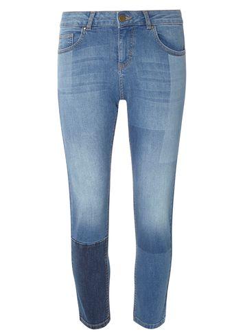 Dorothy Perkins Petite Blue Laser Patch Jeans