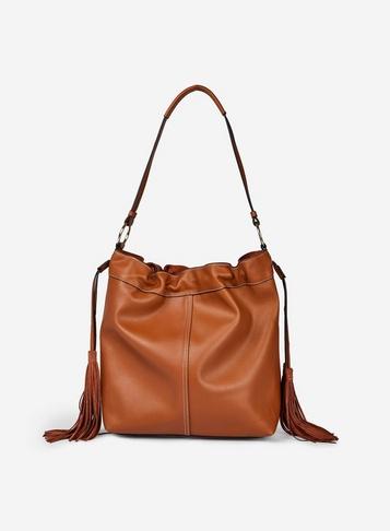 Dorothy Perkins Tan Tassel Hobo Bag