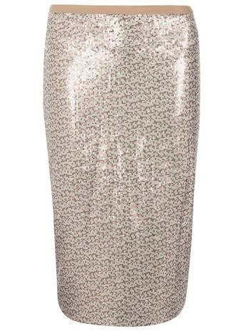 Dorothy Perkins Blush Two Tone Sequin Pencil Skirt