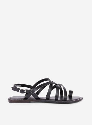 Dorothy Perkins Black 'joesette' Leather Sandals