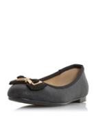 Dorothy Perkins *head Over Heels By Dune Black Haze Flat Shoes