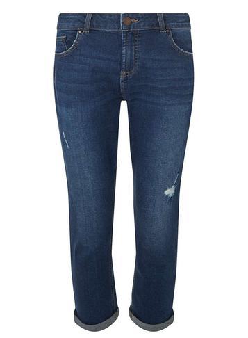 Dorothy Perkins Petite Indigo Corey Cropped Slim Fit Jeans