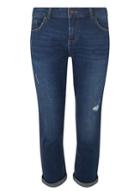 Dorothy Perkins Petite Indigo Corey Cropped Slim Fit Jeans