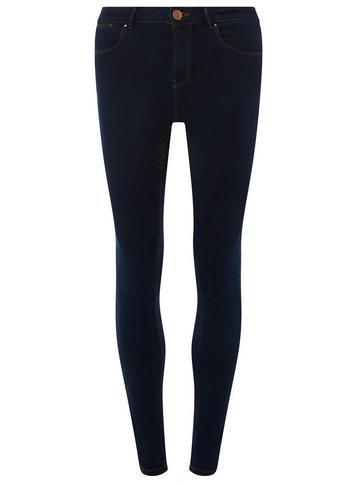 Dorothy Perkins *tall Rich Navy Bailey Denim Five Pocket Skinny Fit Stretch Jeans