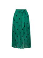 Dorothy Perkins Green Polka Dot Midi Skirt