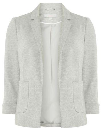 Dorothy Perkins Petite Grey Ponte Blazer