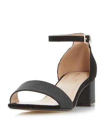 Dorothy Perkins *head Over Heels By Dune Black 'ireena' Mid Sandals