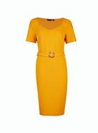 Dorothy Perkins *tall Ochre D-ring Shift Dres
