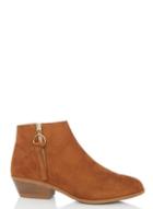 *quiz Tan Ring Pull Ankle Boots
