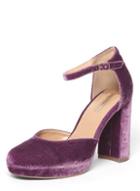 Dorothy Perkins Purple Velvet 'gabrielle' Court Shoes