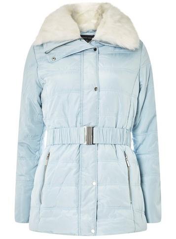 Dorothy Perkins Blue Short Luxe Padded Coat