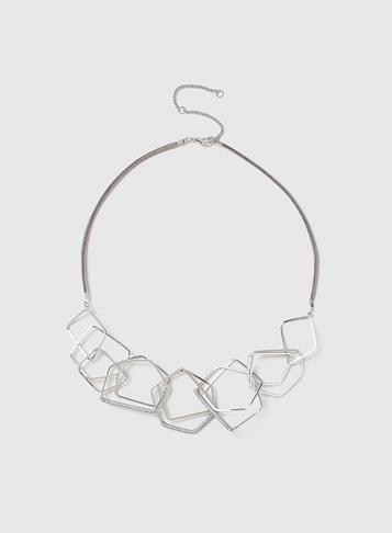 Dorothy Perkins Geometric Link Collar Necklace