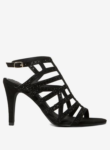 Dorothy Perkins Black 'bonbon' Caged Sandals