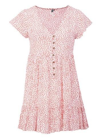 *izabel London Multi Coloured Ditsy Print Pephem Skater Dress