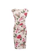*billie & Blossom Blush Floral Print Ruched Bodycon Dress