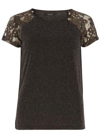 Dorothy Perkins * Vila Black Lace T-shirt