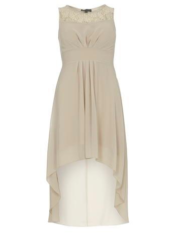 Dorothy Perkins *cream High Low Dress.