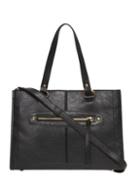 Dorothy Perkins Black Mini Zip Front Tote Bag