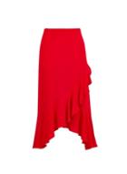 Dorothy Perkins Red Hi Lo Midi Skirt