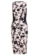 Dorothy Perkins *quiz Pink And Black Bodycon Dress