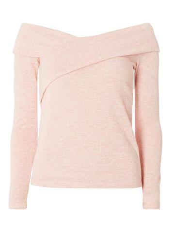 Dorothy Perkins Blush Crisscross Front Bardot Top