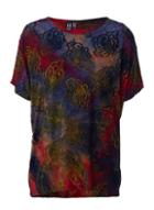 *izabel London Multi Coloured Abstract Print T-shirt
