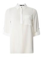 Dorothy Perkins Ivory One Pocket Shirt