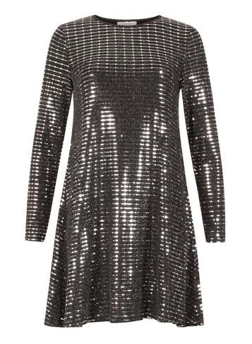 Dorothy Perkins *blue Vanilla Mirrored Swing Dress