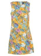 Dorothy Perkins *izabel London Blue Floral Print Shift Dress