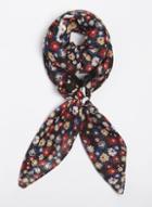 Dorothy Perkins Black Ditsy Daisy Square Scarf