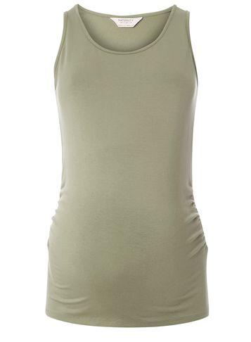 Dorothy Perkins *8maternity Khaki Longline Vest