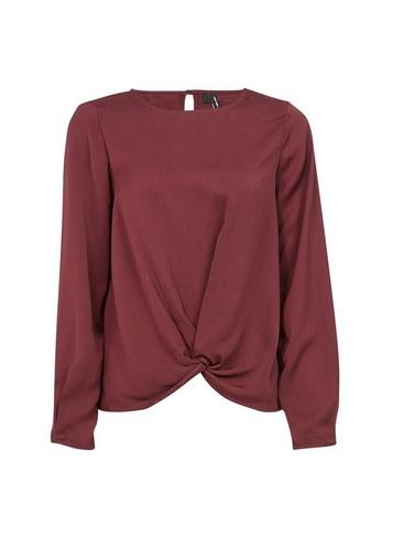 *vero Moda Wine Wrap Front Top
