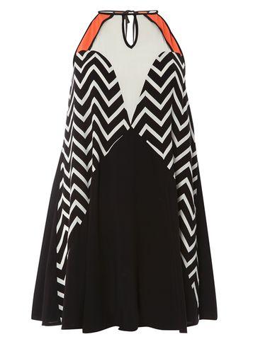 Dorothy Perkins *izabel London Multi Black Printed Dress