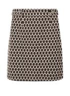 Dorothy Perkins Petite Multi Coloured Jersey Geometric Skirt