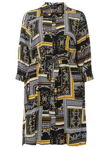 Dorothy Perkins *dp Curve Multi Colour Scarf Print Shirt Dress