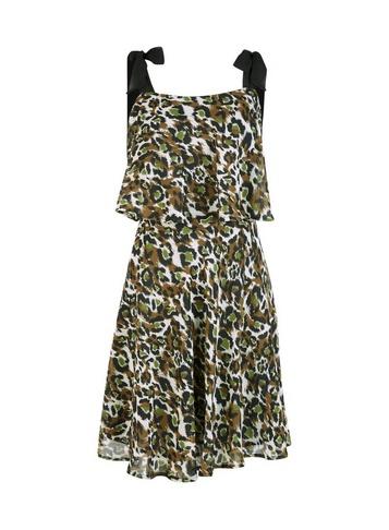 Dorothy Perkins *multi Coloured Animal Print Tiered Dress