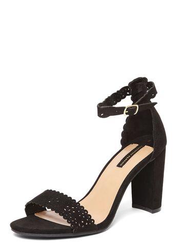 Dorothy Perkins Black 'swan' Laser Cut Sandals