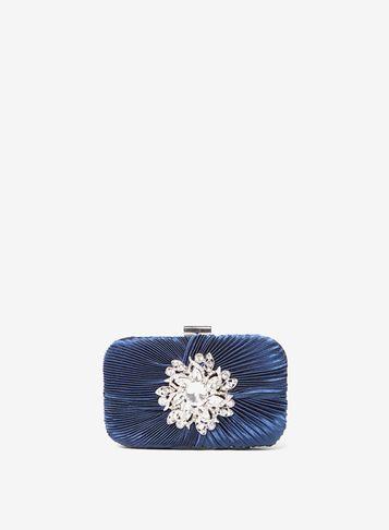 Dorothy Perkins Navy Broach Box Clutch